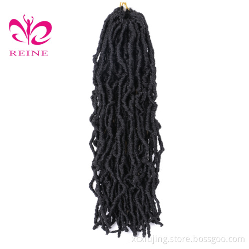 Wholesale  REINE 14" 36" 18 Inch Crochet Ombre 24 Inches  Locs Hair Faux Locs Synthetic Hair Extension Crochet Braiding Hair